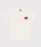 Camiseta infantil estampada de manga corta crudo MILK