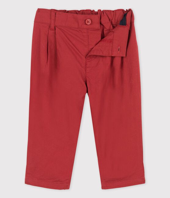 Bonito pantalón de sarga de bebé marron OMBRIE