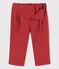 Bonito pantalón de sarga de bebé marron OMBRIE