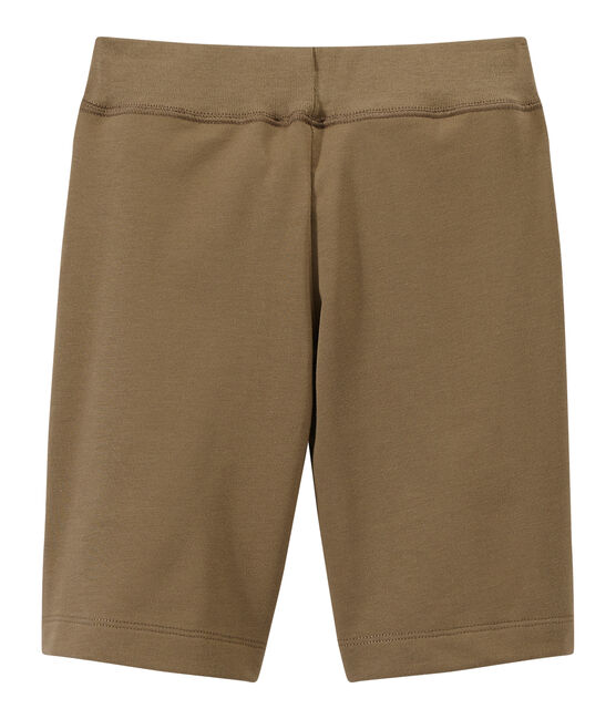 Bermuda para niño en jersey tupido marron SHITAKE