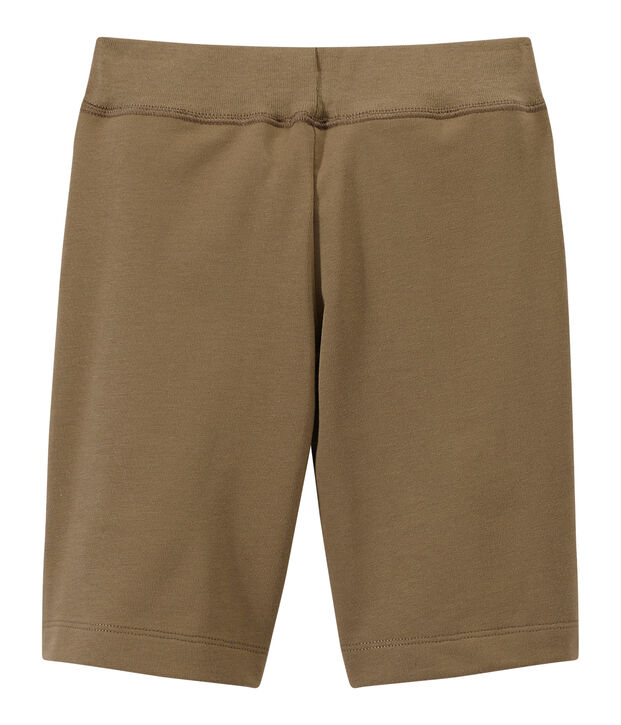Bermuda para ni&ntilde;o en jersey tupido marron