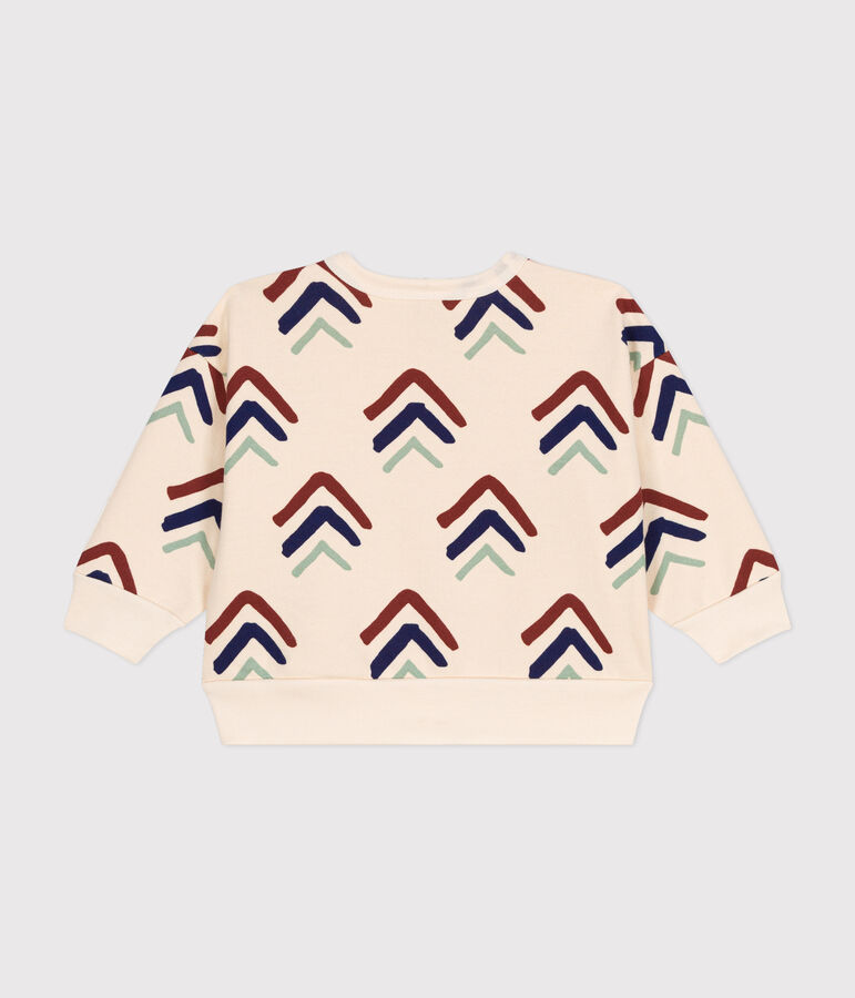 Sudadera de mulet&oacute;n de beb&eacute; crudo/azul/multicolor