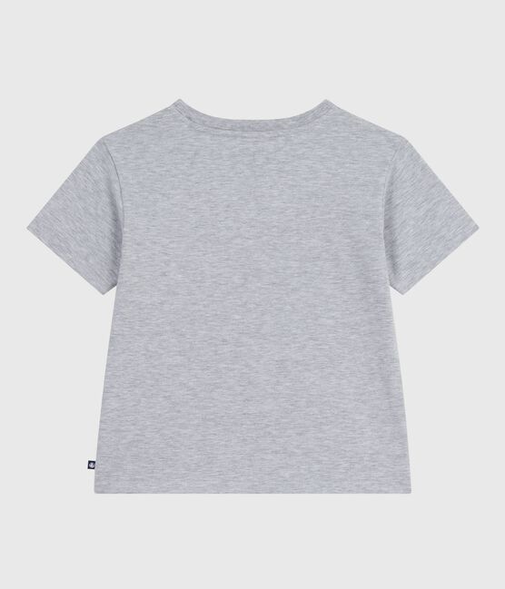 Camiseta infantil estampada de manga corta gris FUMEE CHINE