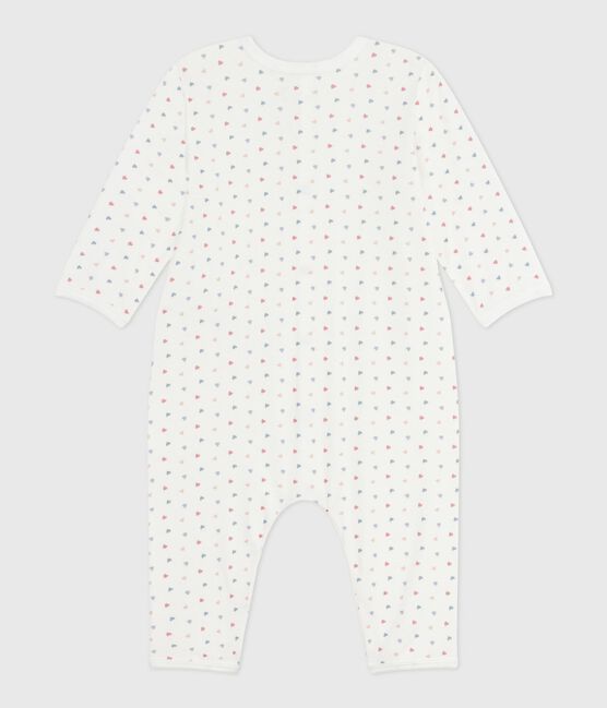 Pijama sin pies de algodón estampado para bebé MARSHMALLOW/ ADRIATIC