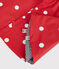 Capa para la lluvia con lunares de bebé rojo TERKUIT/blanco MARSHMALLOW