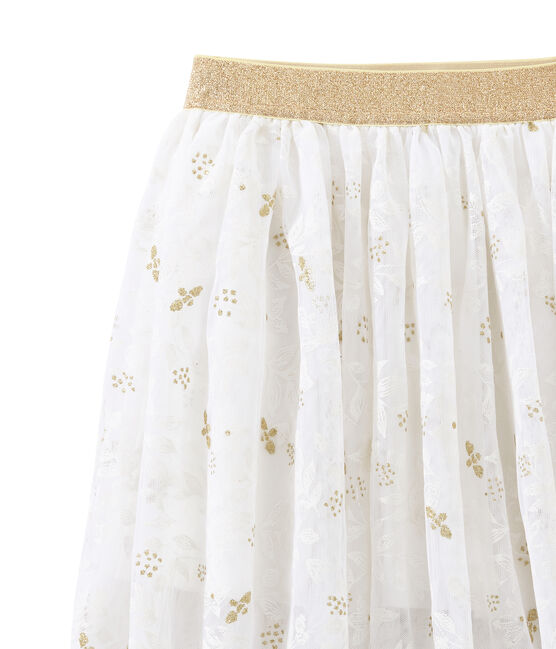 Falda para niña blanco MARSHMALLOW/blanco MULTICO