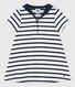 Vestido con cuello marinero de jersey grueso ecológico de bebé