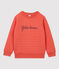 Sudadera de tejido t&uacute;bico acolchado de ni&ntilde;a/ni&ntilde;o naranja OURSIN