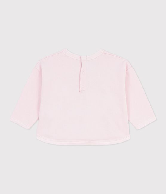 Sudadera con capucha de algodón para bebé con estampados rosa BARELY