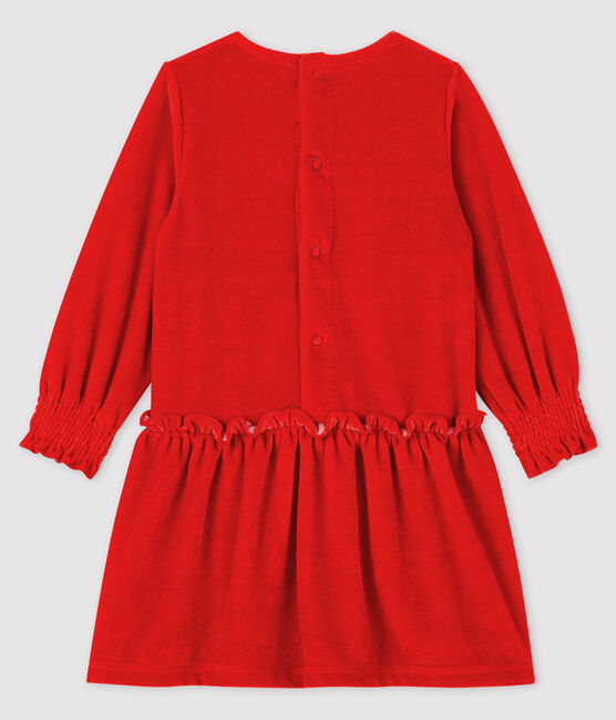 Vestido de manga larga para bebé niña rojo TERKUIT