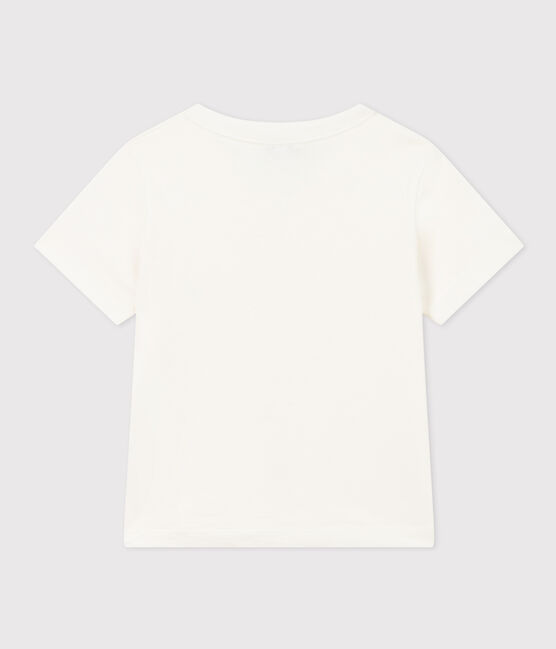 Camiseta de manga corta para niño blanco MARSHMALLOW