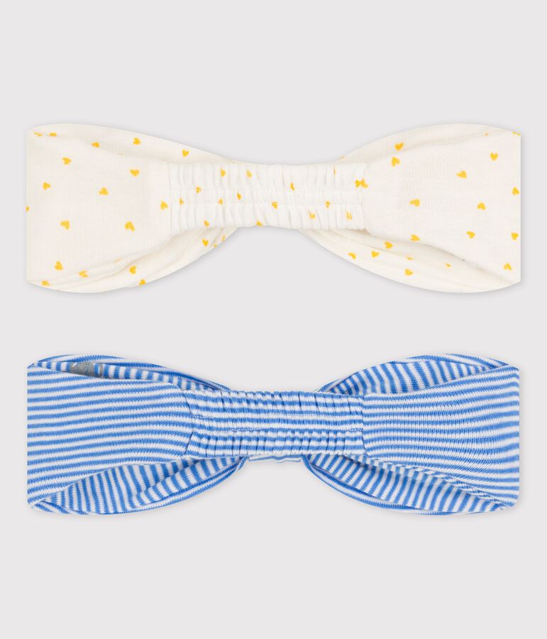 Juego de 2 diademas de beb&eacute; multicolor