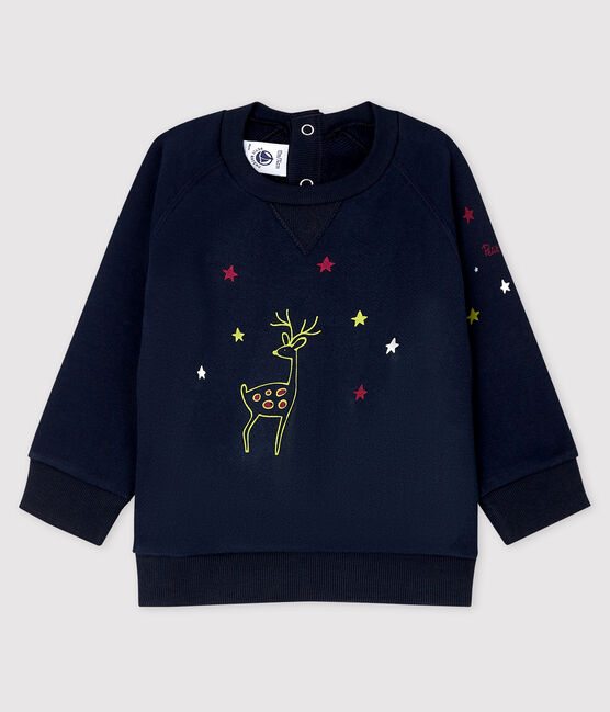 Sudadera de muletón para bebé niño azul SMOKING