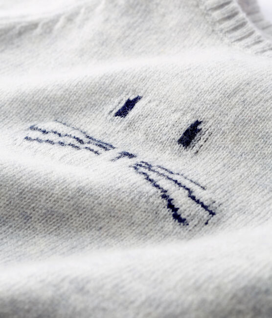 Cachemira de combinación larga 'hocico' gris POUSSIERE CHINE