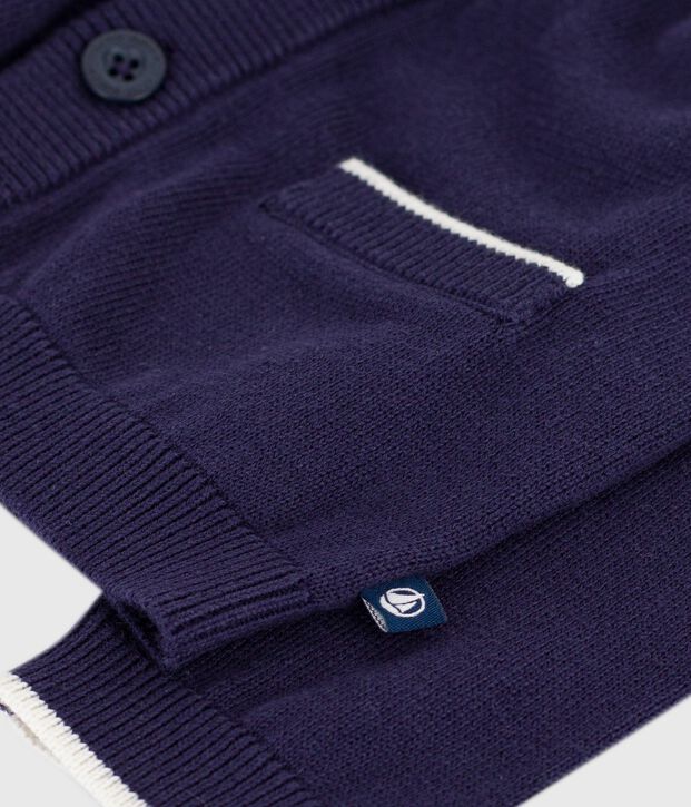 C&aacute;rdigan de algod&oacute;n liso para beb&eacute; SOIR