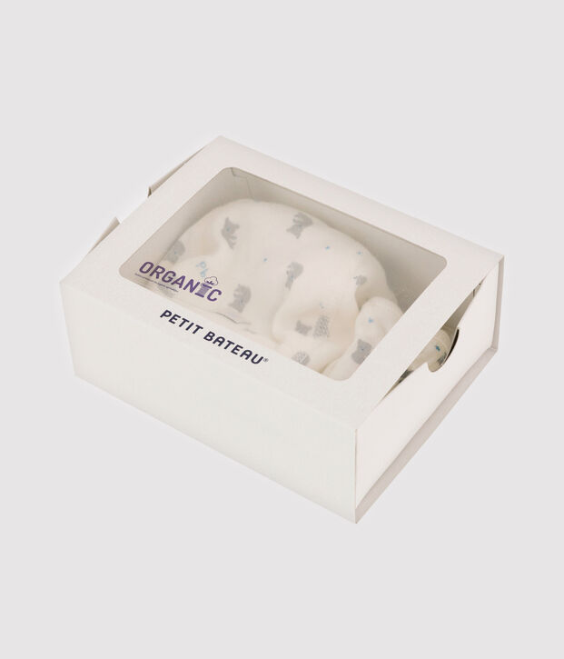 Juego de gorrito de reci&eacute;n nacido y manoplas de punto para beb&eacute; multicolor