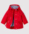 Parka semi larga para bebé niño rojo TERKUIT