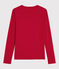 Camiseta de algodón Sea Island para mujer rojo TERKUIT