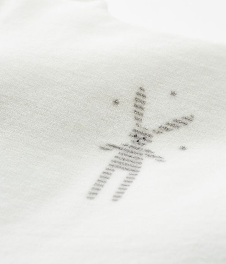 Saco de terciopelo para beb&eacute; blanco MARSHMALLOW