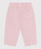 Pantalón liso de pana con bolsillo trasero bordado para bebé rosa JOLI