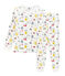 Pijama de punto para niño blanco MARSHMALLOW/blanco MULTICO