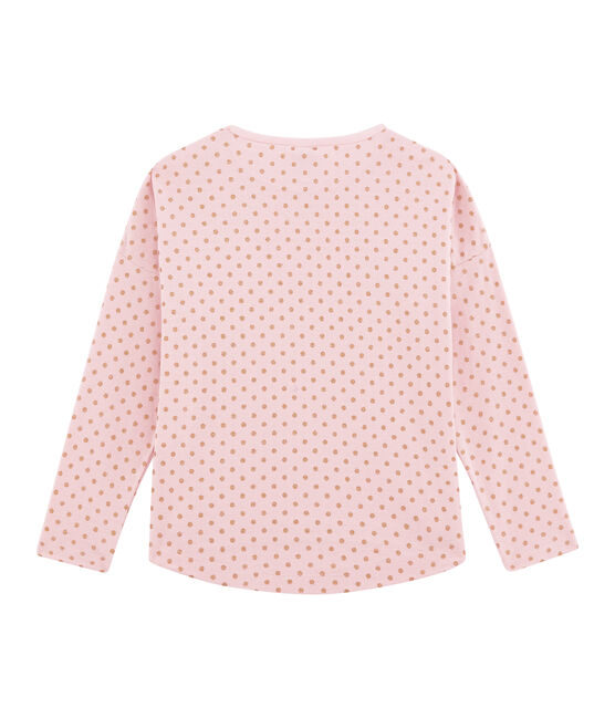 Camiseta de manga larga para niña rosa JOLI/amarillo DORE