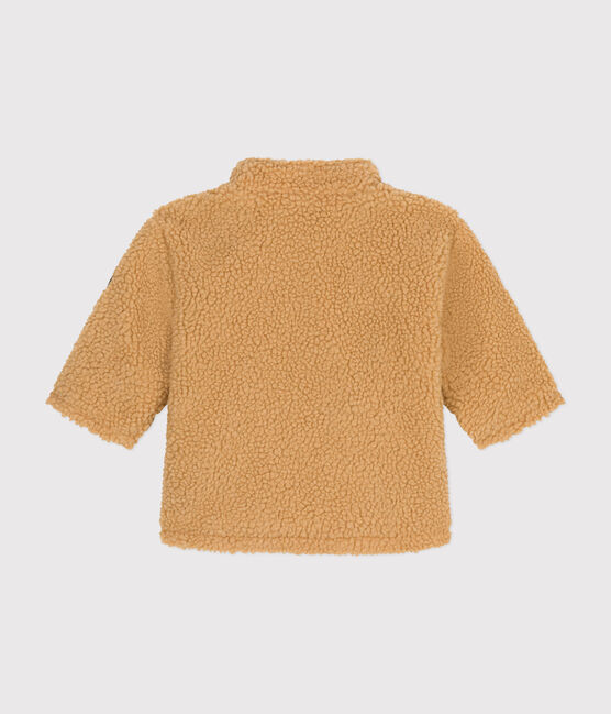 Chaqueta de sherpa de bebé beige FACILE