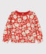 Sudadera estampada de tejido túbico acolchado de niña