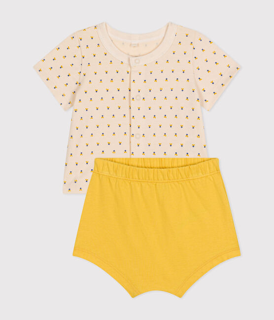 Conjunto de 2 piezas de jersey ligero para bebé blanco AVALANCHE/ MULTICO