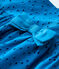 Vestido de tirantes de bordado inglés de bebé niña azul MYKONOS
