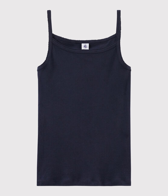 Camisa de tirantes para mujer azul SMOKING