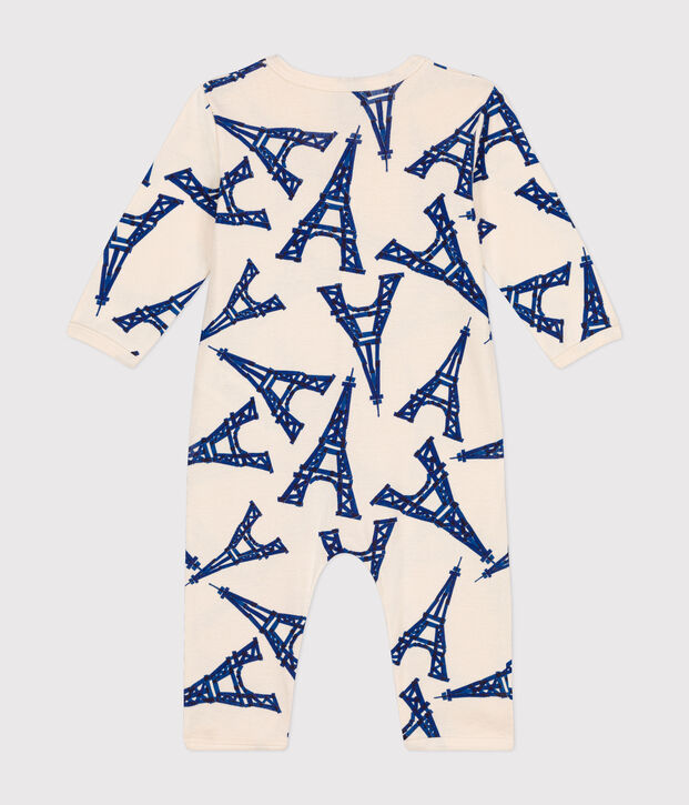 Pijama de algod&oacute;n Par&iacute;s para beb&eacute; crudo/multicolor