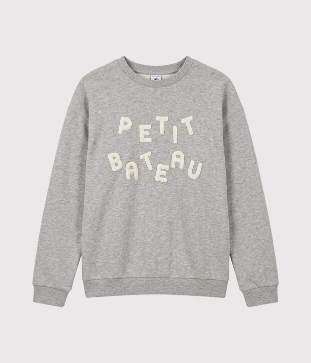 Sudadera de felpa para mujer gris