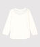 Camiseta de algodón de bebé blanco MARSHMALLOW