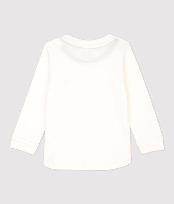 Camiseta de algodón de bebé blanco MARSHMALLOW