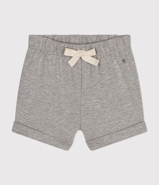 Pantalón corto de jersey ligero de bebé gris CHATON CHINE