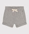 Pantalón corto de jersey ligero de bebé gris CHATON CHINE