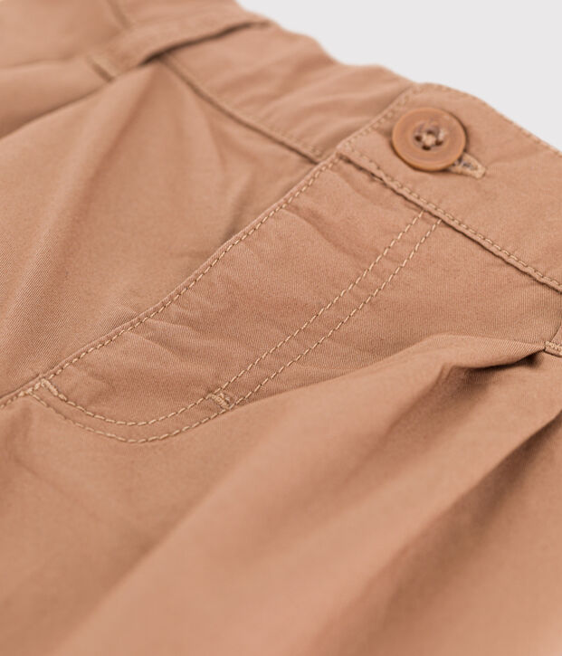 Pantal&oacute;n de sarga para beb&eacute; beige