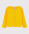 Rebeca de algodón de niña amarillo JAUNE