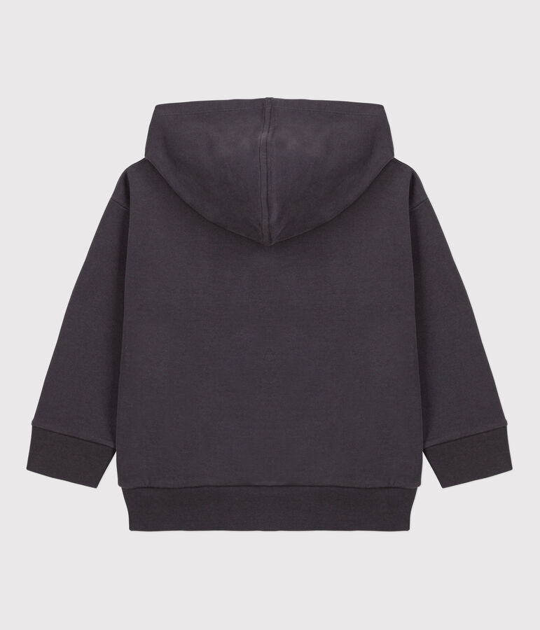 Sudadera con capucha petit Boat y cremallera de ni&ntilde;o gris