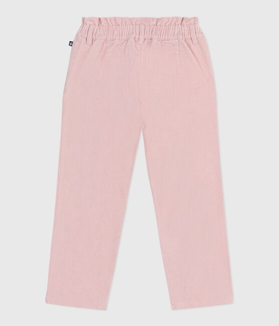 Pantalón infantil liso de pana rosa JOLI