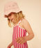 Gorro rosa con bordado inglés para niña rosa SALINE