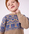 Jersey infantil de jacquard de lana y algod&oacute;n multicolor/multicolor