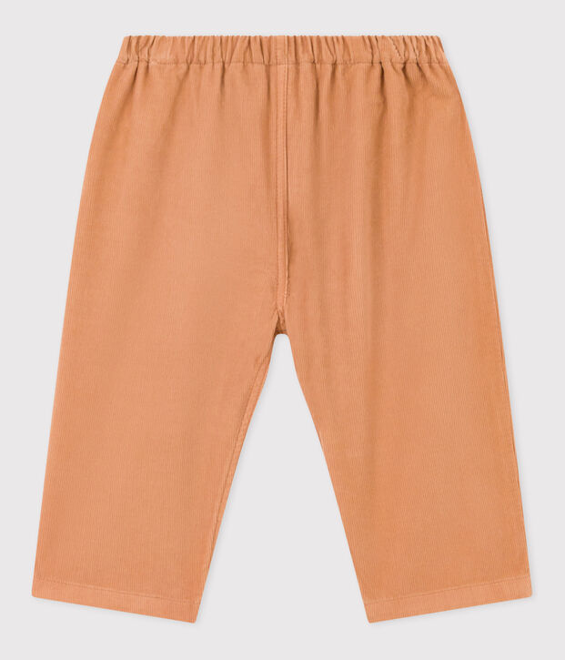 Pantal&oacute;n de terciopelo fino para beb&eacute; rosa