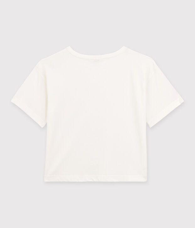 Camiseta LA BOXY de algod&oacute;n de mujer blanco