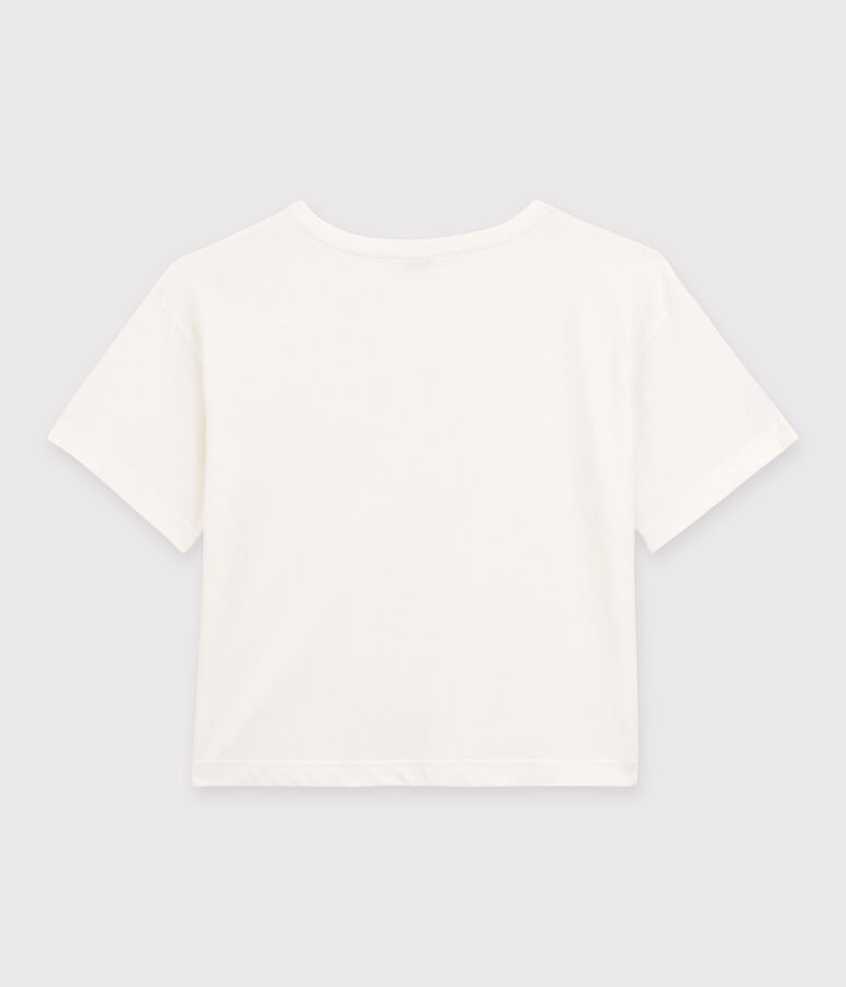 Camiseta LA BOXY de algod&oacute;n de mujer blanco