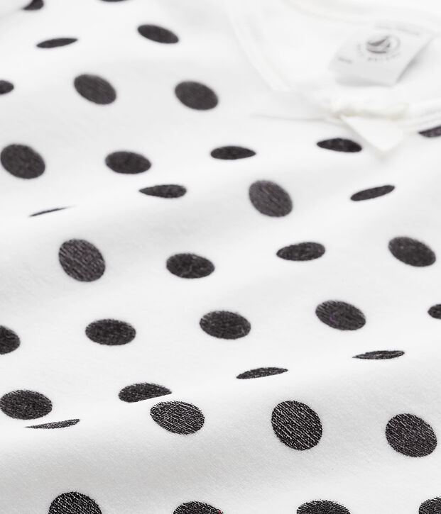 Camis&oacute;n de terciopelo para ni&ntilde;a azul/blanco/azul