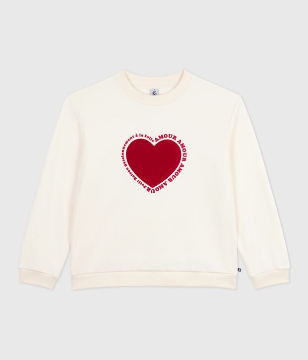 Sudadera de algod&oacute;n para mujer MILK