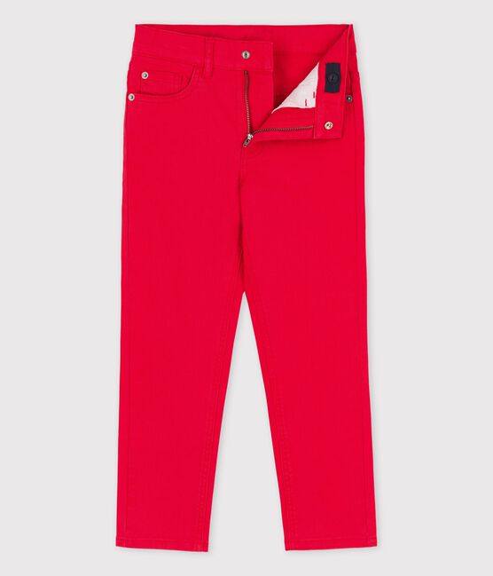 Pantalón vaquero para niño rojo PEPS