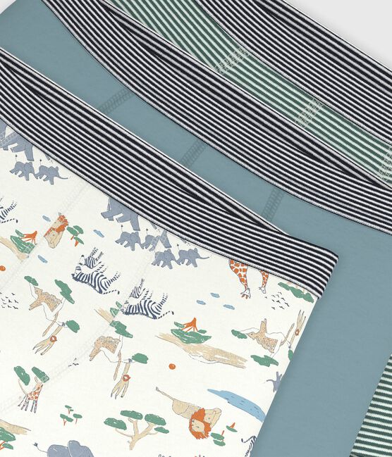 Juego de bóxeres infantiles de algodón con estampado de sabana variante 1